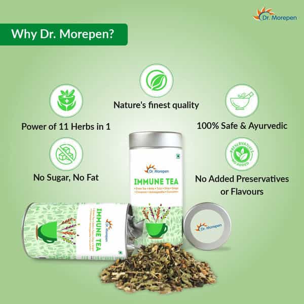 Dr. Morepen Immune Tea | Immunity Booster | Mint | 100 Gm