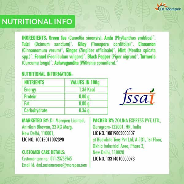 Dr. Morepen Immune Tea | Immunity Booster | Mint | 100 Gm