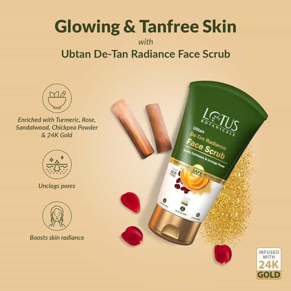 Lotus Botanicals Ubtan De-Tan Radiance Face Wash 100Ml ( Pack Of 2)