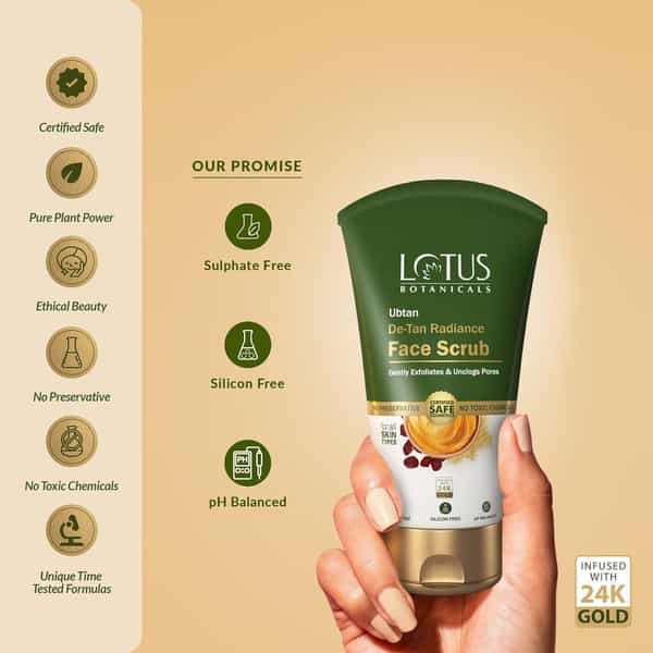 Lotus Botanicals Ubtan De-Tan Radiance Face Wash 100Ml ( Pack Of 2)
