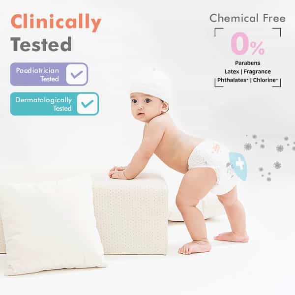 R For Rabbit Feather Diaper Pants Size Large For Baby Of 9-14 Kgs (Combo Offer Pack Of 70)