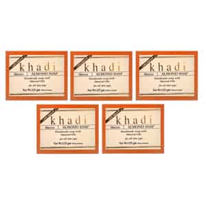 Khadi Abeers Herbal Handmade Almond Soap With Essential Oils | 125gm (pack Of 5)
