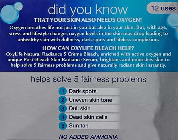 Oxylife Natural Radiance 5 Creme Bleach - 126 Gm