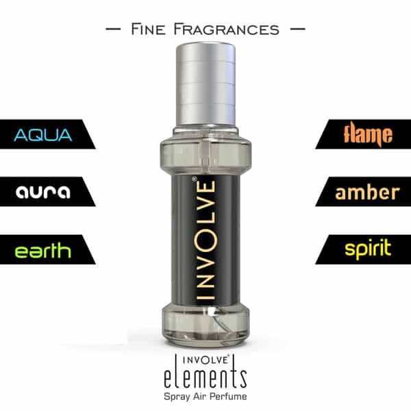 Involve Elements Amber Spray Air Perfume - Fine Fragrance - Car Perfume Air Freshener Spray - Iele06