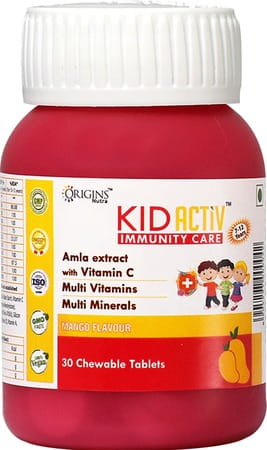 Origins Nutra Kidactiv Immunity Boosting For Kids(30 Chewable Tablets)