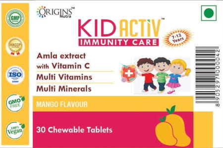 Origins Nutra Kidactiv Immunity Boosting For Kids(30 Chewable Tablets)