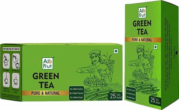 Axiom Alo Frut Green Tea Pure & Natural 25 Tea Bags - Immunity Booster - Pack Of 2