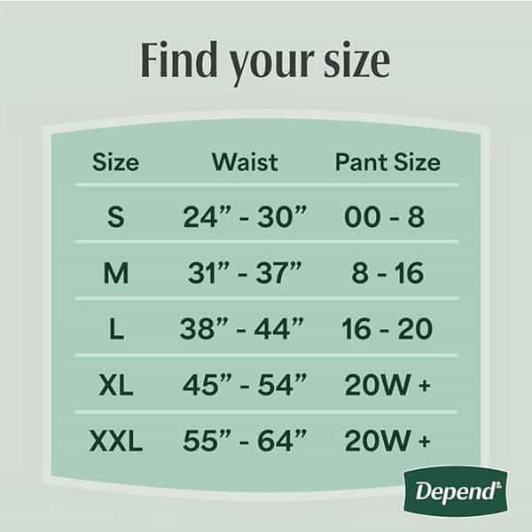 Medium| 30: Depend Fit-Flex Incontinence Underwear For Women| Maximum Absorbency| M| Tan| 30N