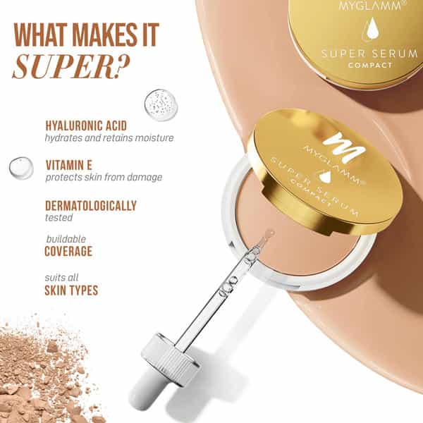 Myglamm Super Serum Compact -202W Latte