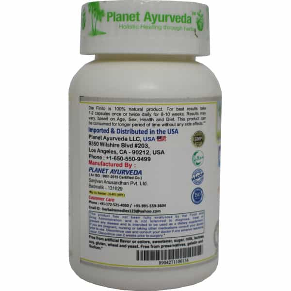 Planet Ayurveda Dia Finito Capsules - 60 Capsules