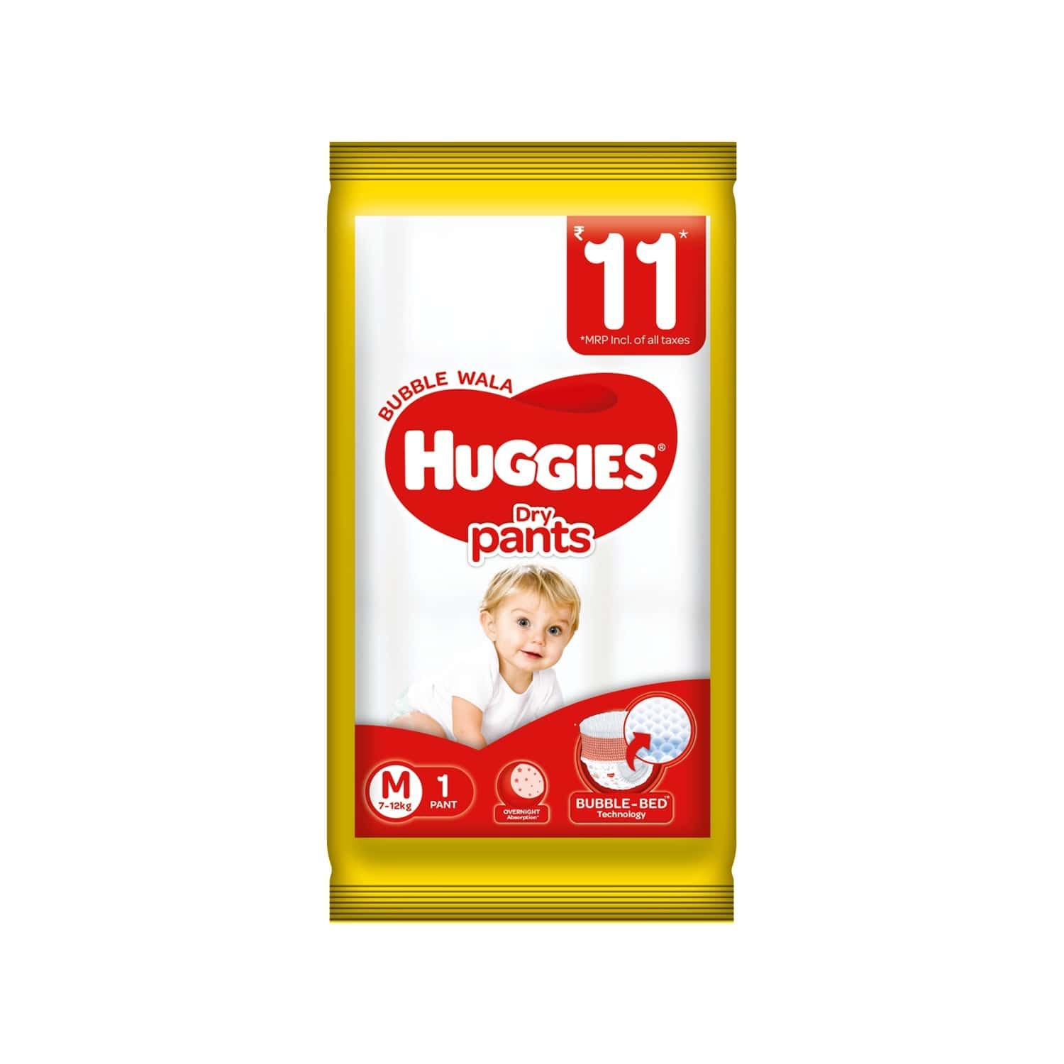 Buy HUGGIES DRY PANTS DIAPERS ( MEDIUM SIZE) 1 COUNT Online & Get