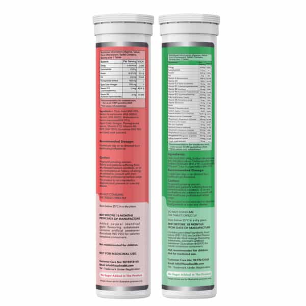 Fixuphealth Apple Cider Vinegar With Vitamin B6 B12 15 Tab & Multivitamins Multimineral 20 Tab Combo