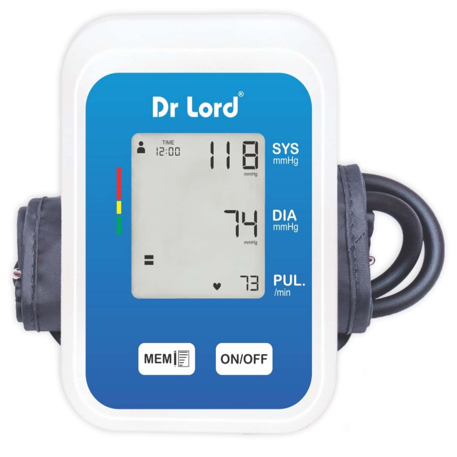Dr Lord Digital Blood Pressure Monitor (Medium Arm Cuff With C Type Cable)