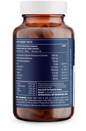 Healthbest Jointbest Joint Health Supplement With Glucosamine Msm & Chondroitin - 60 Tablets