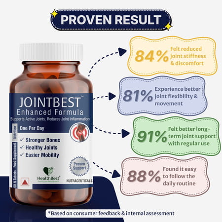 Healthbest Jointbest Joint Health Supplement With Glucosamine Msm & Chondroitin - 60 Tablets
