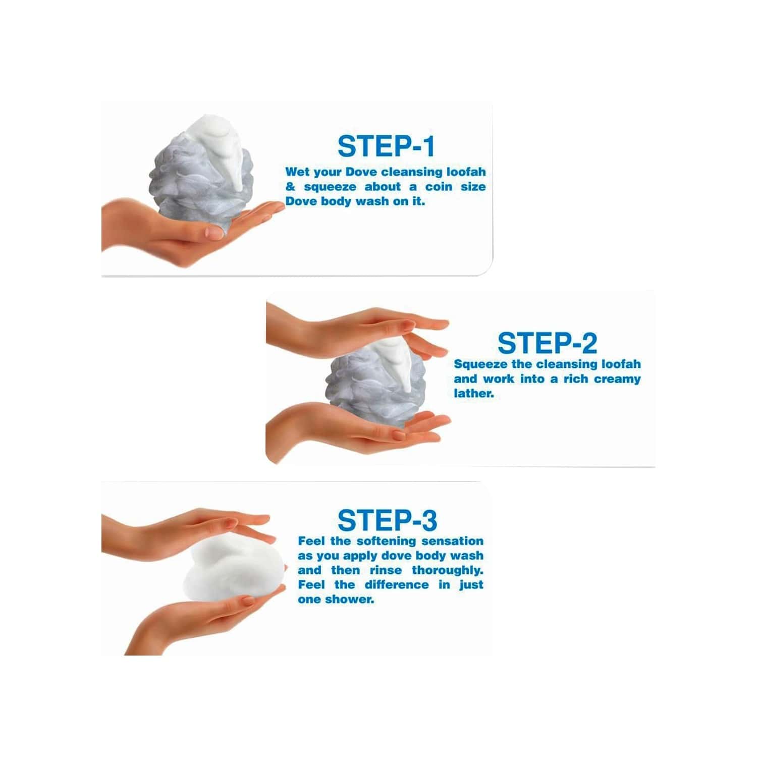 Buy DOVE GENTLE EXFOLIATING NOURISHING BODY WASH 190 ML (FREE LOOFAH) Online & Get Upto 60