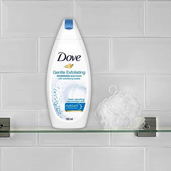 Dove Gentle Exfoliating Nourishing Body Wash - 190 Ml (Free Loofah)