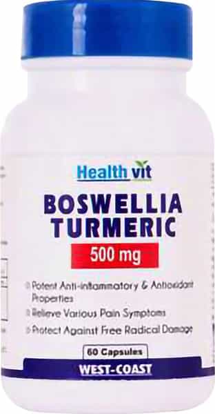 Healthvit Boswellia Turmeric Extract 500 Mg - 60 Capsules