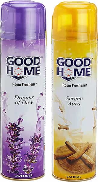 Good Home Lavender And Sandal Spray - Room & Air Freshner (2 X 130 Ml)