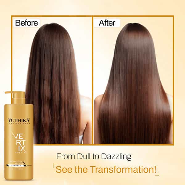 Yuthika Professional Vertix Hydrolyzed Keratin Purifying Shampoo For All Hair Types 1000Ml