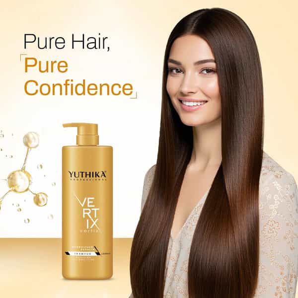 Yuthika Professional Vertix Hydrolyzed Keratin Purifying Shampoo For All Hair Types 1000Ml