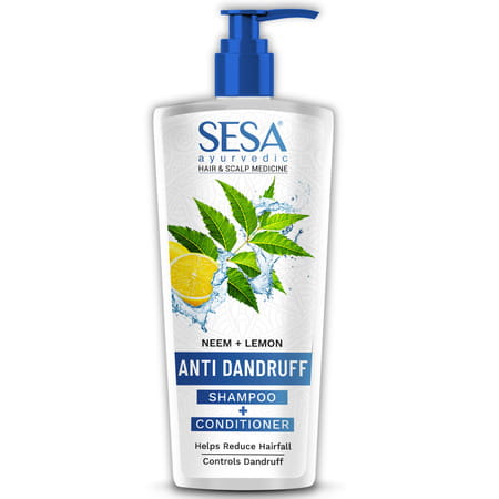 Sesa Ayurvedic Anti Dandruff Shampoo With Neem Lemon Helps Reduce Hairfall Controls Dandruff 500 Ml