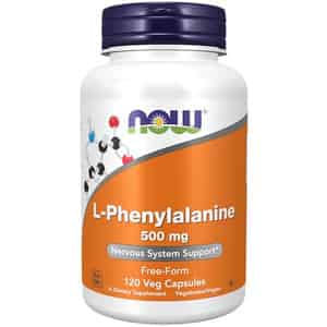 Now Supplements | L-phenylalanine 500 Mg | Nervous System Support* | Amino Acid | 120 Veg Capsules