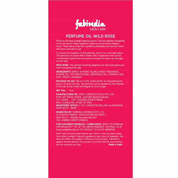 Fabindia Wild Rose Perfume Oil- 9Ml