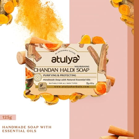 Atulya Chandan Haldi Soap 125 Gm