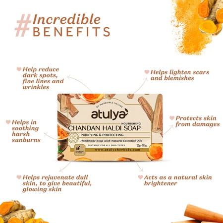 Atulya Chandan Haldi Soap 125 Gm