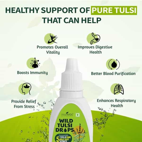 Neuherbs Wild Tulsi Drops - 30Ml