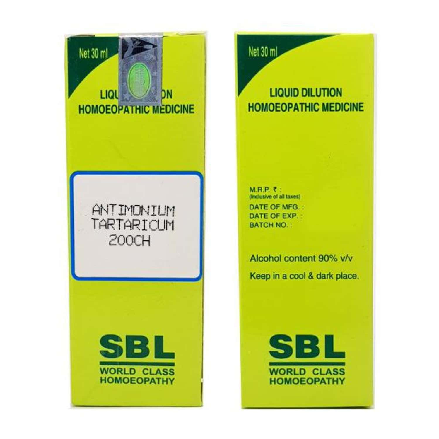 Sbl Antimonium Tartaricum Dilution 200 Ch 30 Ml Pack Of 2