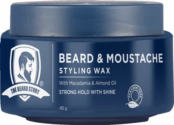 The Beard Story Beard & Moustache Styling Wax Strong Hold With Shine 45 G
