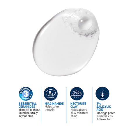 Cerave Blemish Control Cleanser With 2% Salicylic Acid For Acne-Prone Skin 88 Ml