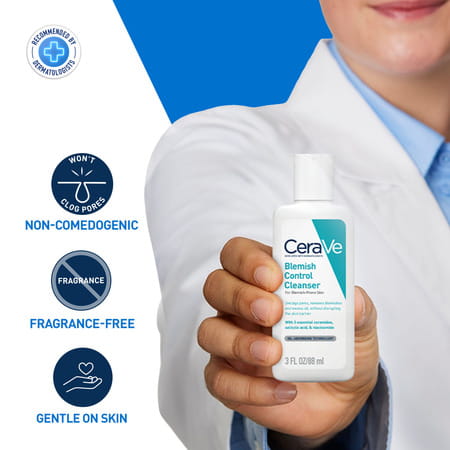 Cerave Blemish Control Cleanser With 2% Salicylic Acid For Acne-Prone Skin 88 Ml