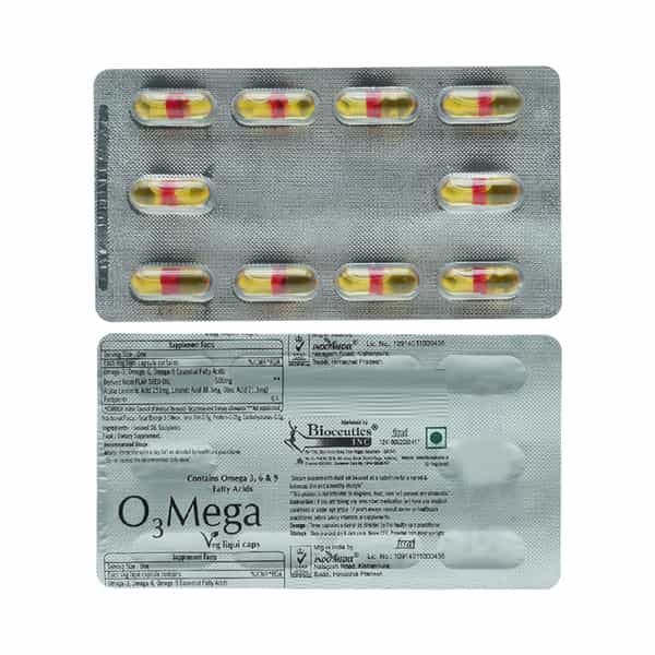 O3 Mega Veg Liqui Capsule 10'S