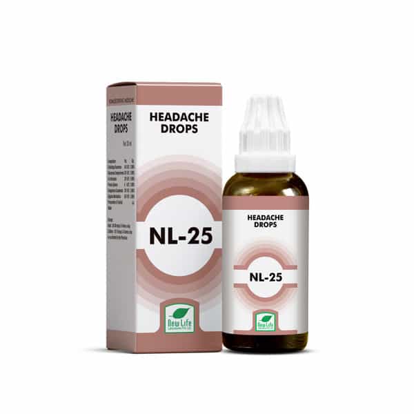 New Life Nl 25 Headache Drops | 30Ml