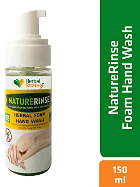 Herbal Strategi Nature Rinse Foam Hand Wash 150 Ml