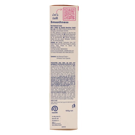 Veet Pure Hair Removal Cream For Normal Skin Organic Aloevera & Rose Extracts 100 Gm