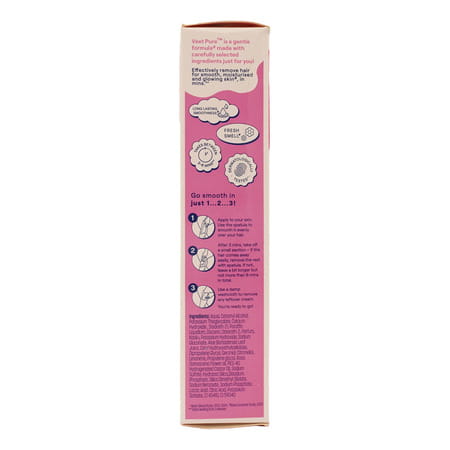 Veet Pure Hair Removal Cream For Normal Skin Organic Aloevera & Rose Extracts 100 Gm