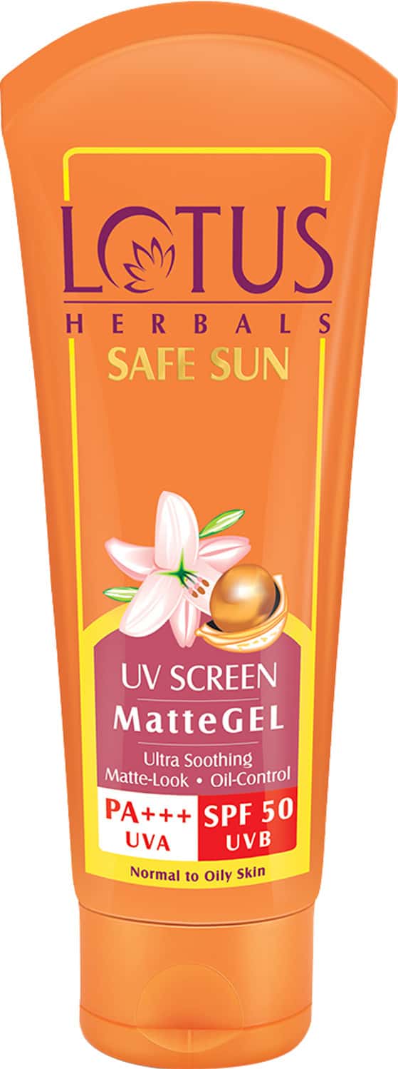 Lotus Herbals Safe Sun Uv Screen Mattegel Pa+++ Spf-50 50 Gm