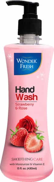 Wonder Fresh Handwash Strawberry & Rose 430Ml