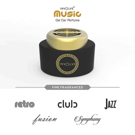 Involve Music Symphony Fragrance Gel Car Perfume With Drivfresh - Car Air Freshner - Imus05
