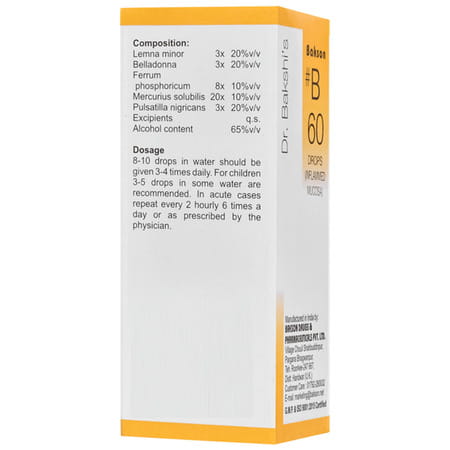 Baksons B60 Inflamed Mucosa Drops 30 Ml