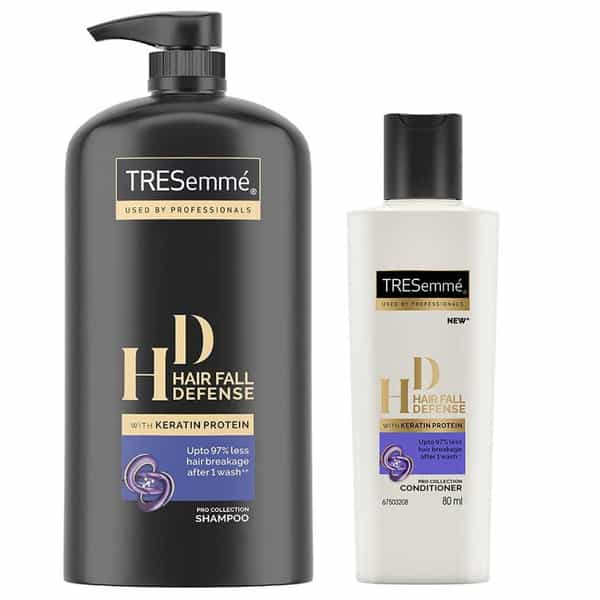 Tresemme Hair Fall Defence Shampoo 1L + Conditioner 80Ml With Keratin Protein|Used By Professionals
