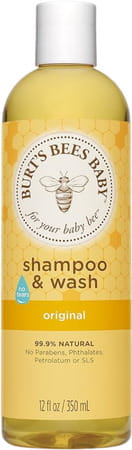 Burts Bees Baby Bee Shampoo & Wash | Tear-Free Baby Cleanser | 350 Ml