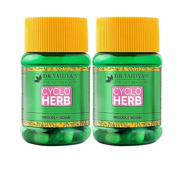 Dr. Vaidya's New Age Ayurveda Cycloherb Bottle Of 30 Capsules Pack Of 2