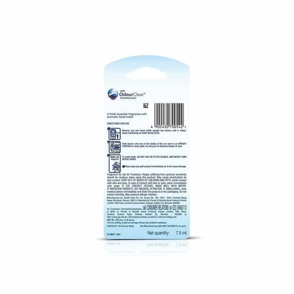 Ambi Pur Lavender Spa Car Air Freshener Refill - 7.5Ml