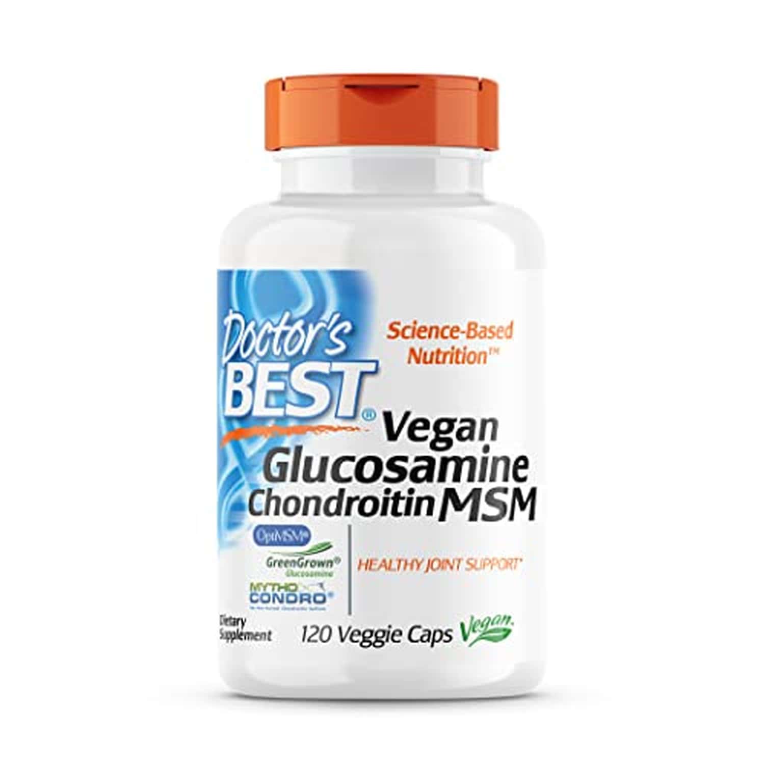 Doctor's Best Vegan Glucosamine Chondroitin Msm Capsules | 120 Count
