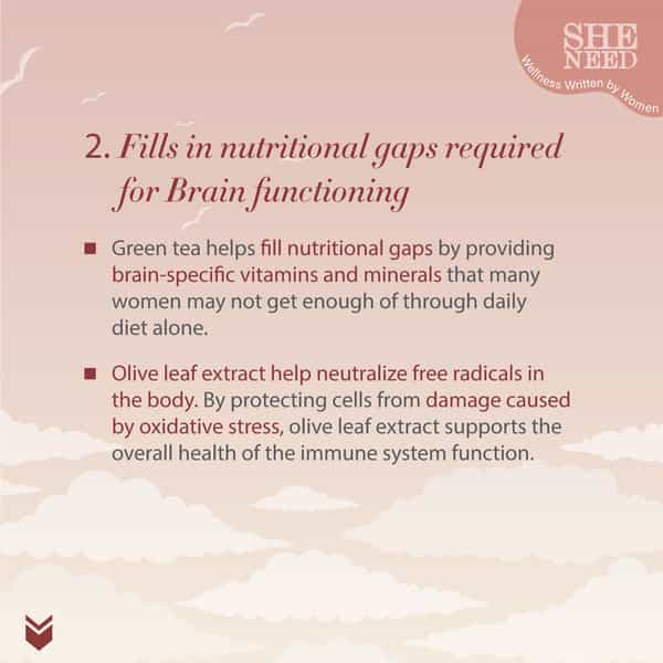 Sheneed Womens Brain & Memory Supports Supplement - 60 Capsules
